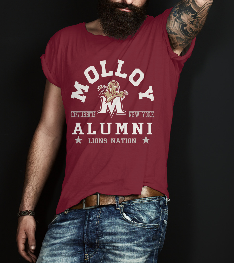 Molloy College Rockville Centre New York Alumni Lions Nation T-Shirt