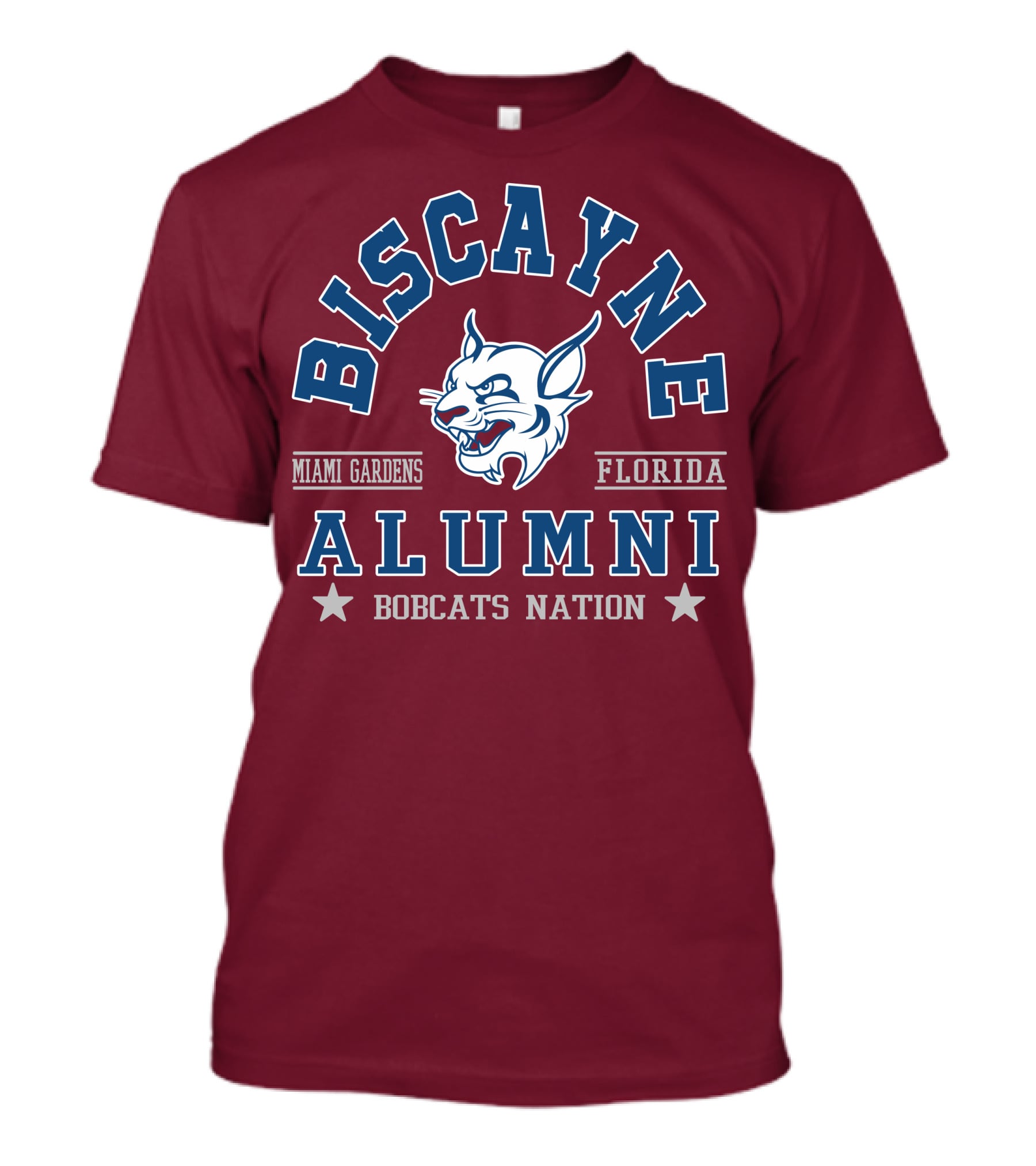 Biscayne College Alumni Bobcats Nation Miami Gardens Florida T-Shirt