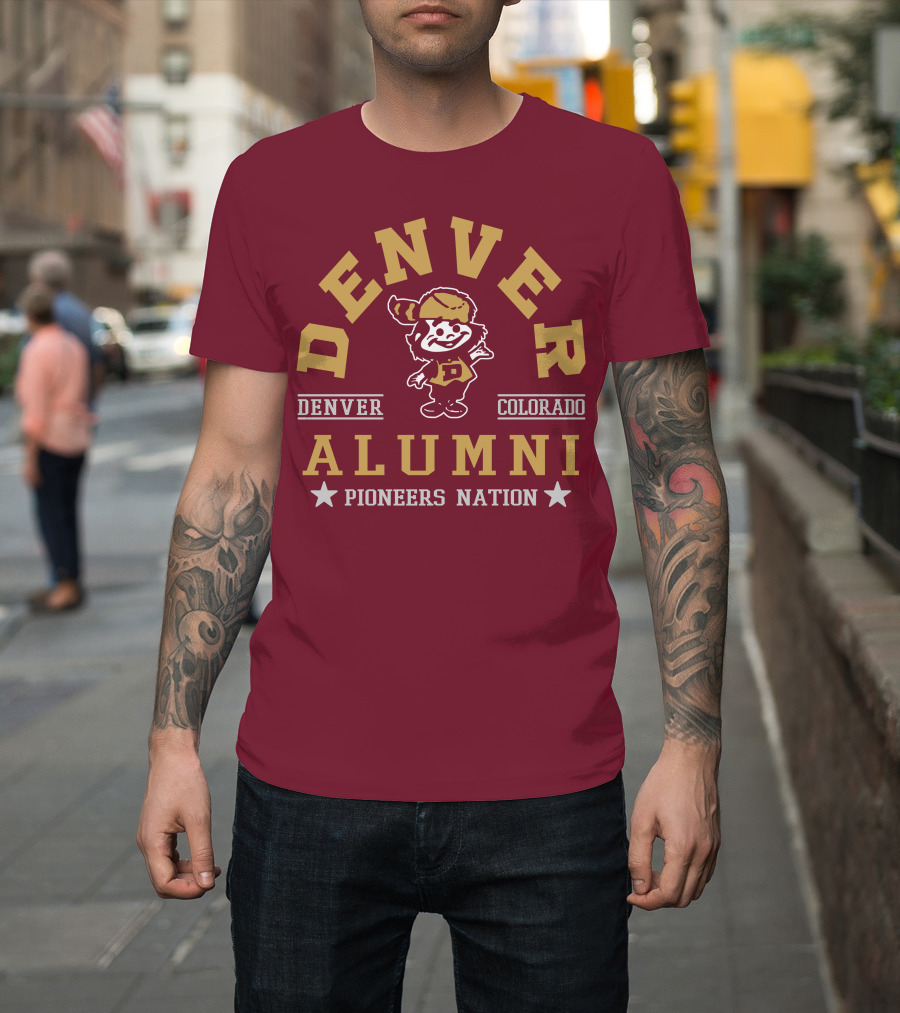 Denver Colorado Alumni Pioneers Nation T-Shirt