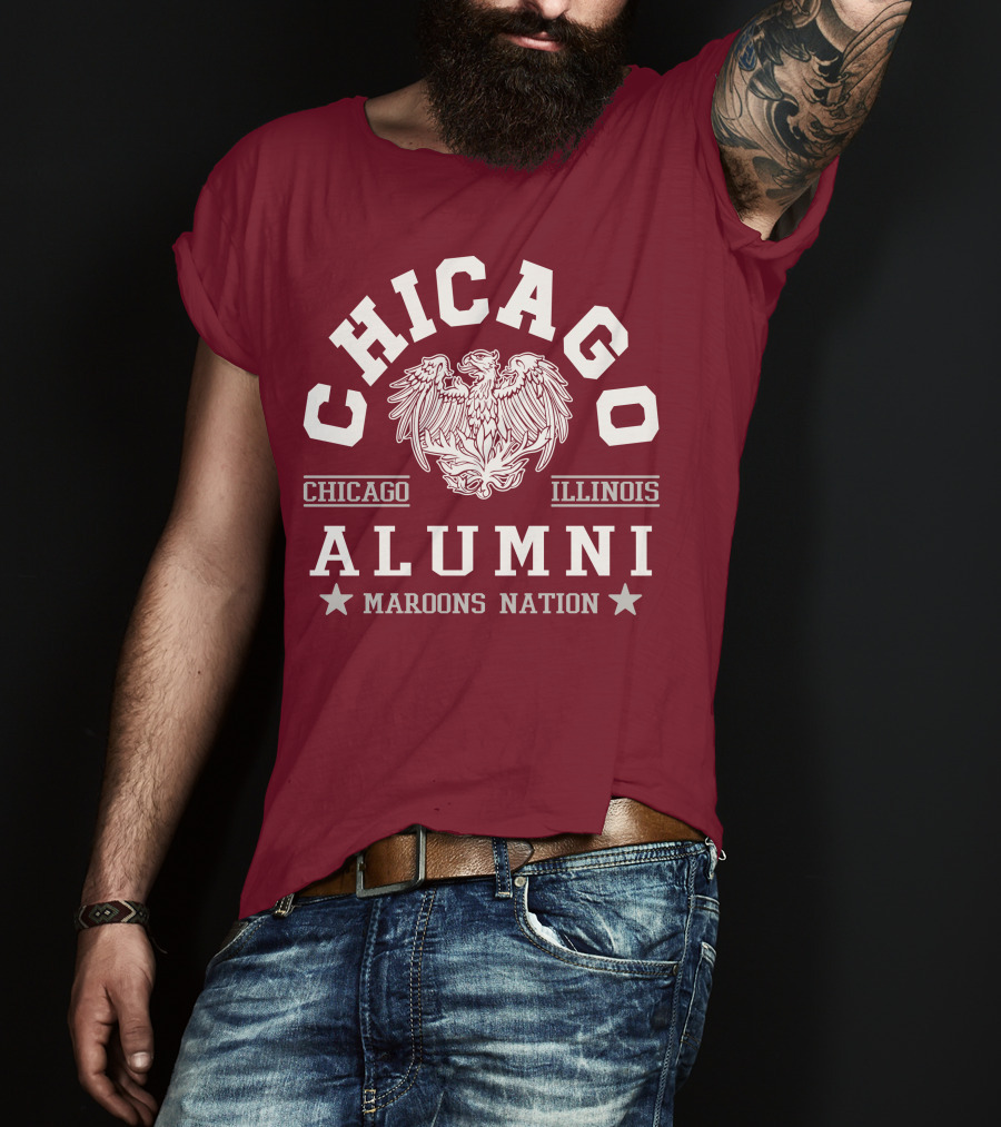 Chicago Illinois Alumni Maroons Nation T-Shirt