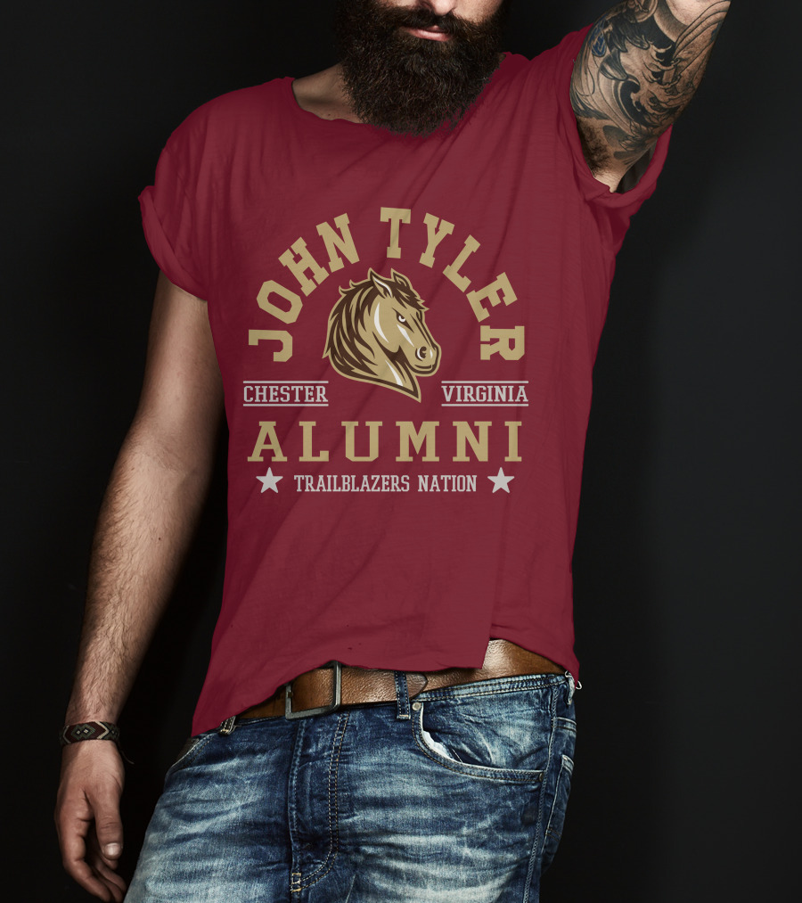 John Tyler Chester Virginia Alumni Trailblazers Nation T-Shirt