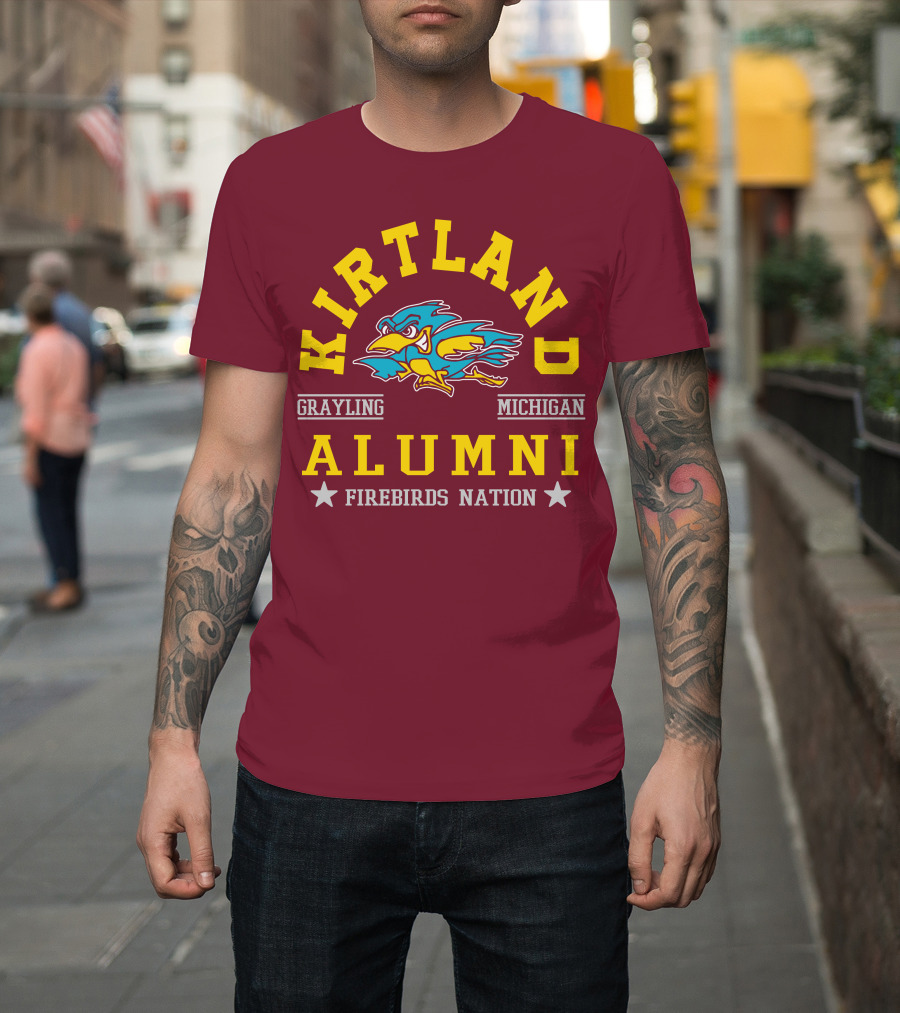 Kirtland Grayling Michigan Alumni Firebirds Nation T-Shirt