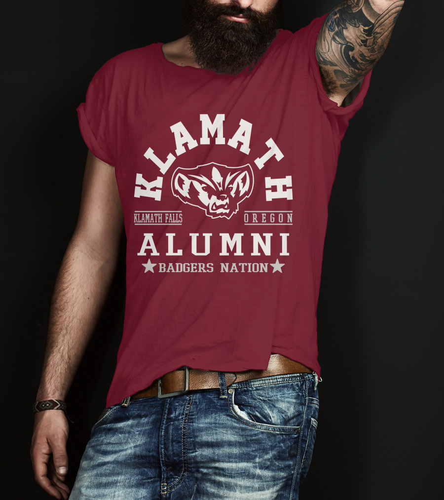 Klamath Falls Oregon Alumni Badgers Nation T-Shirt
