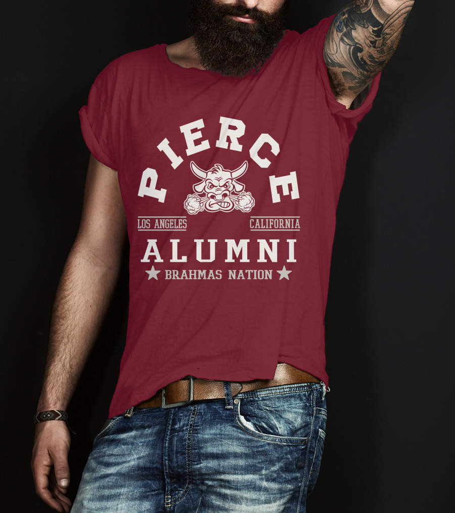 Pierce College Alumni Los Angeles California Brahmas Nation T-Shirt