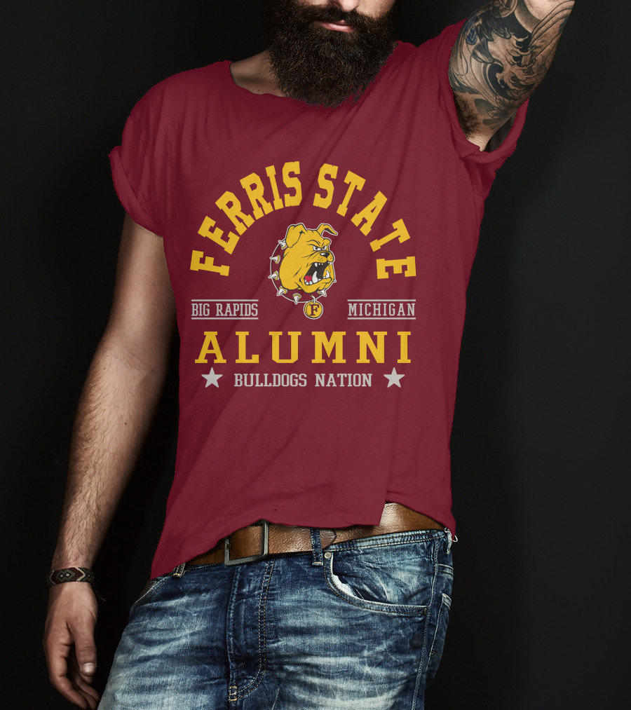 Ferris State Alumni Bulldogs Nation Big Rapids Michigan T-Shirt