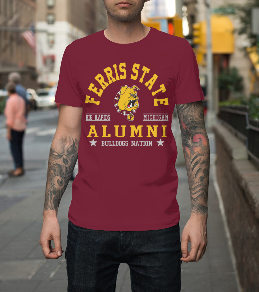 Ferris State Michigan Alumni Bulldogs Nation Big Rapids T-Shirt