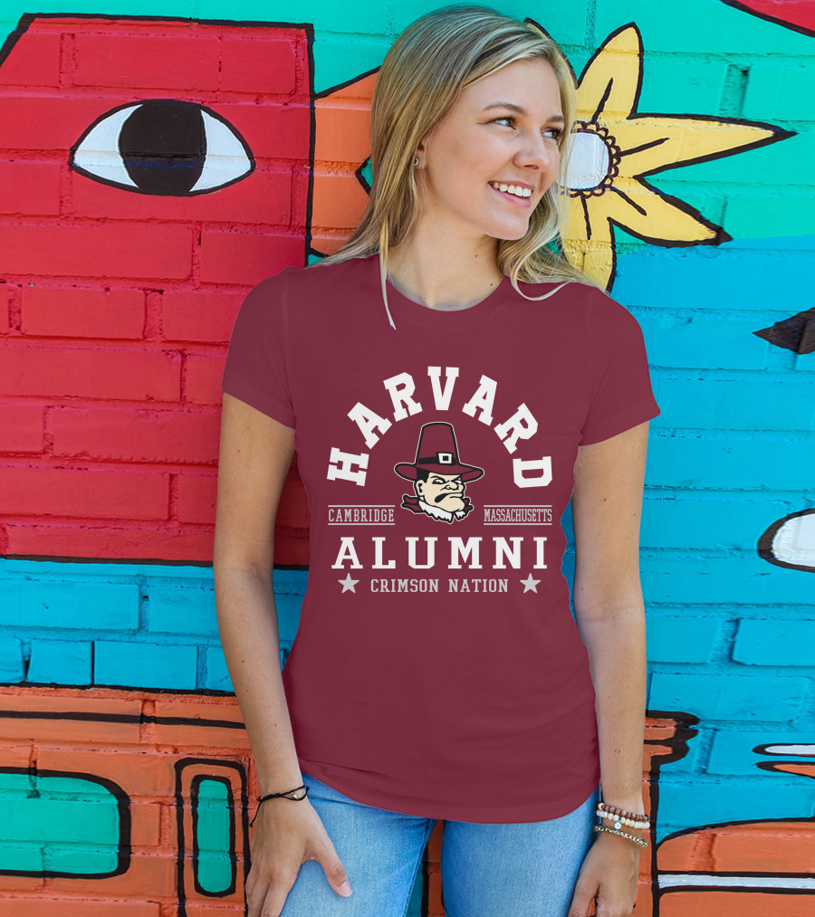 Harvard Alumni Cambridge Massachusetts Crimson Nation T-Shirt