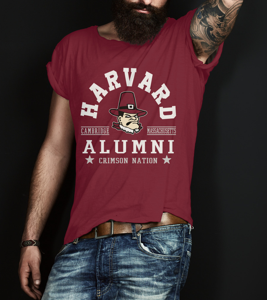 Harvard Alumni Cambridge Massachusetts Crimson Nation T-Shirt