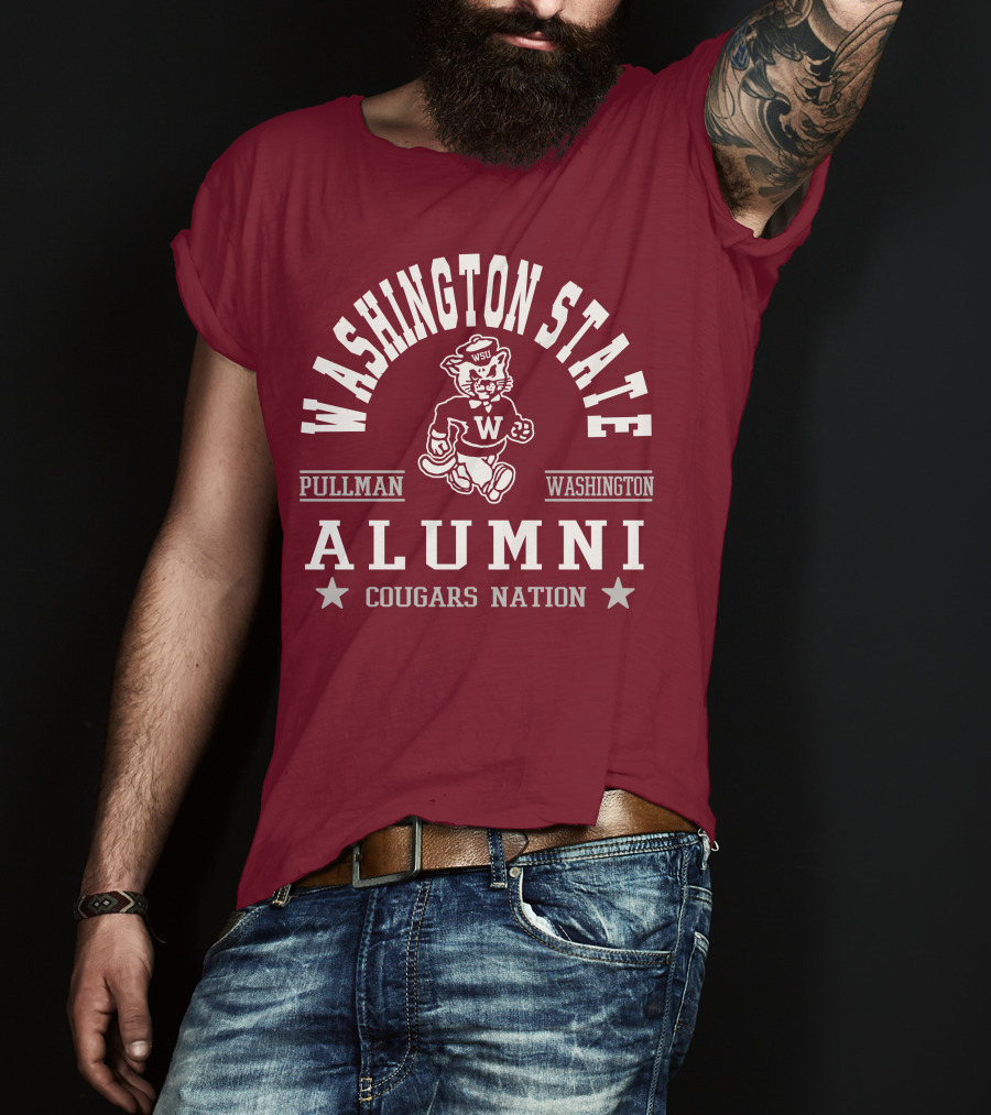 Washington State Alumni Pullman Cougars Nation T-Shirt