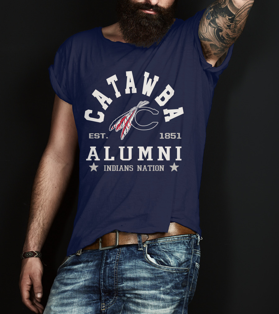 Catawba Alumni Indians Nation Est. 1851 T-Shirt
