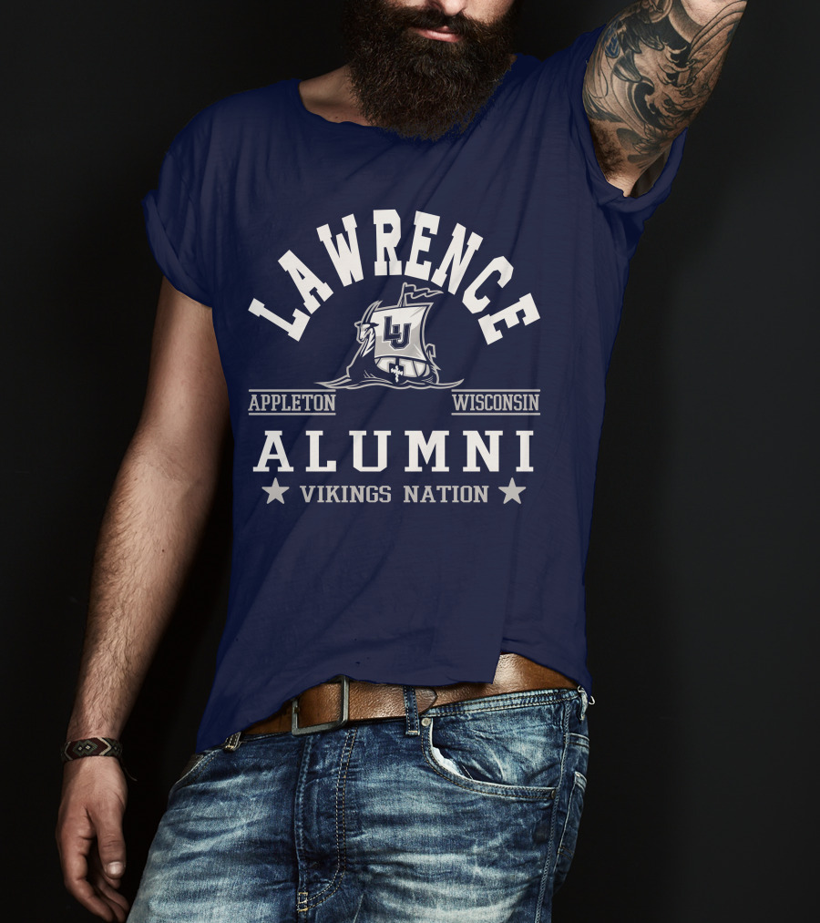 Lawrence Alumni Vikings Nation Appleton Wisconsin T-Shirt