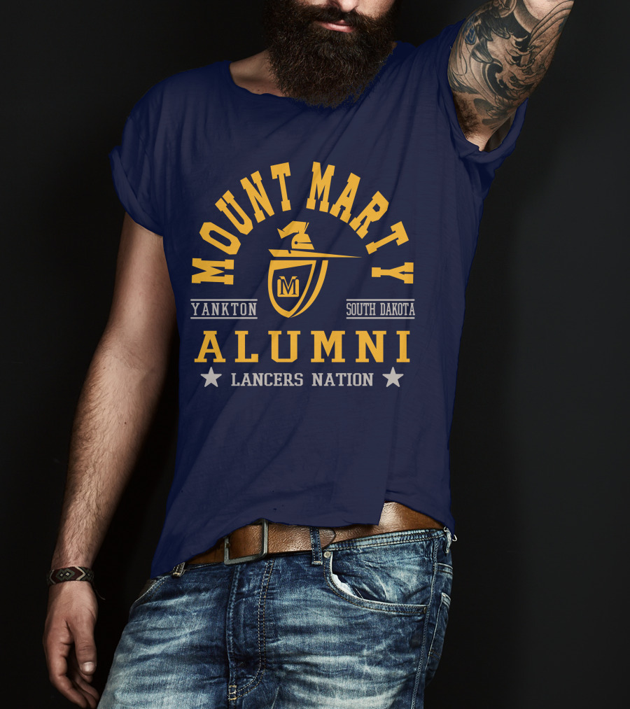 Mount Marty Yankton South Dakota Alumni Lancers Nation T-Shirt