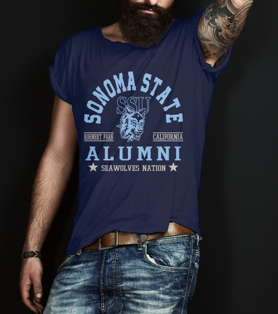 Sonoma State Alumni SSU Seawolves Nation Rohnert Park California T-Shirt