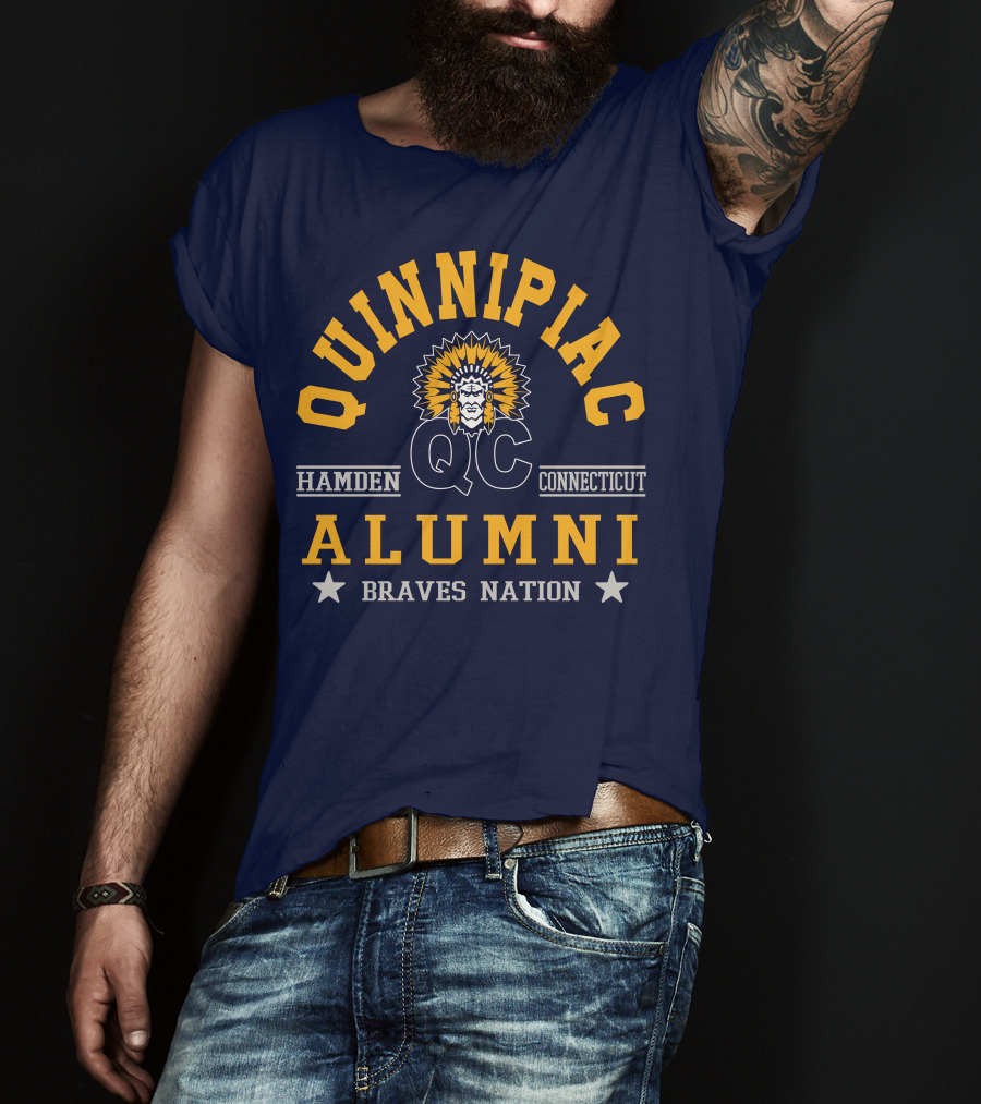 Quinnipiac QC Hamden Connecticut Alumni Braves Nation T-Shirt
