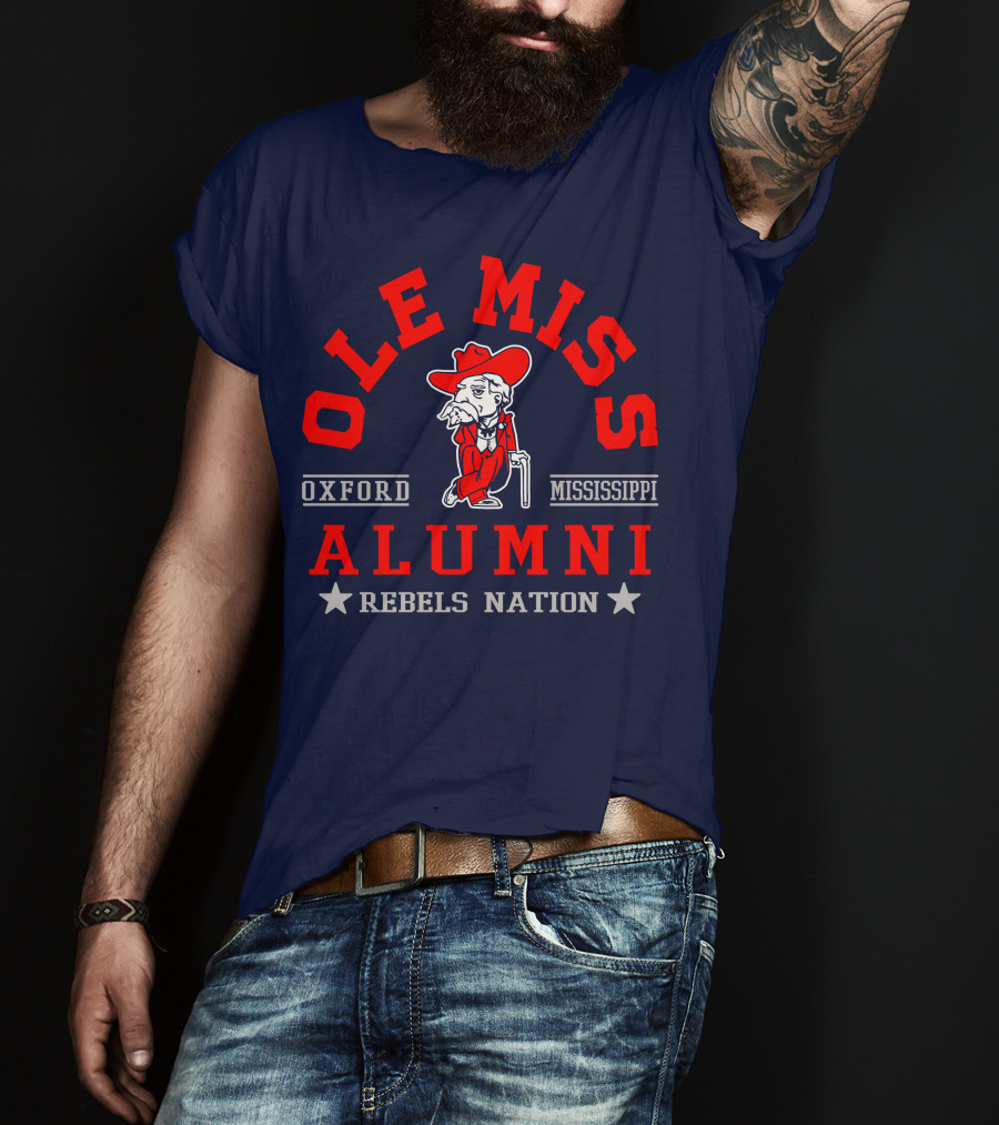 Ole Miss Rebels Alumni Oxford Mississippi Nation T-Shirt