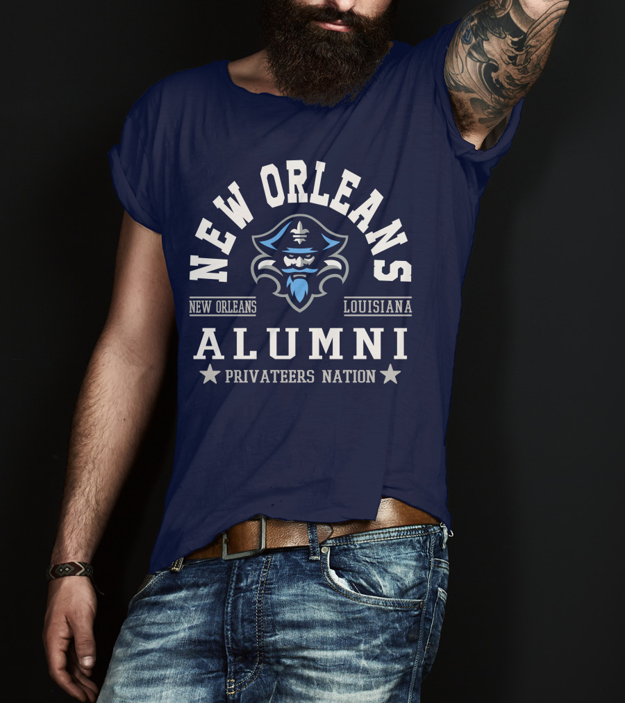 New Orleans Louisiana Alumni Privateers Nation T-Shirt