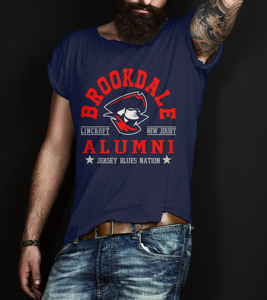 Brookdale Alumni Lincroft New Jersey Jersey Blues Nation T-Shirt