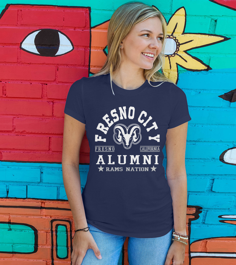 Fresno City California Alumni Rams Nation T-Shirt