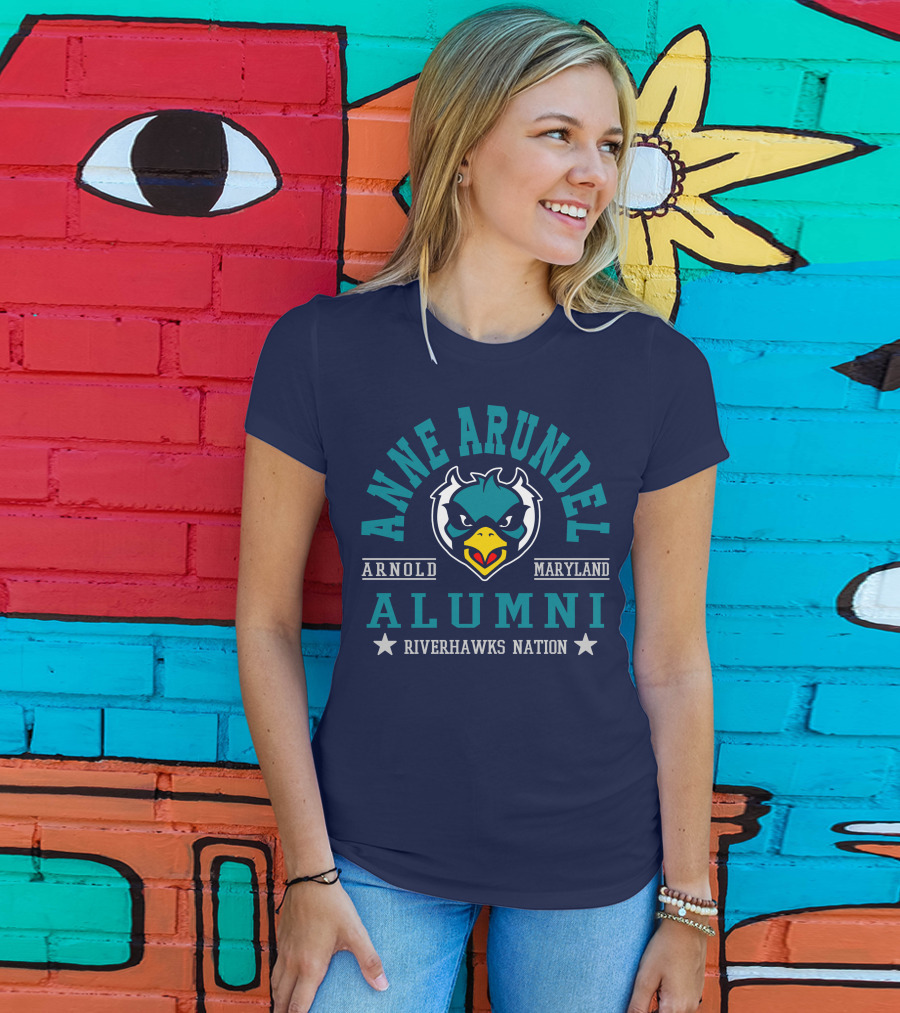Anne Arundel Alumni Arnold Maryland Riverhawks Nation T-Shirt