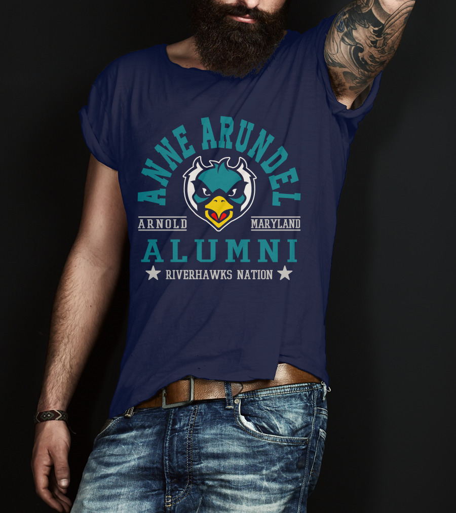 Anne Arundel Alumni Arnold Maryland Riverhawks Nation T-Shirt