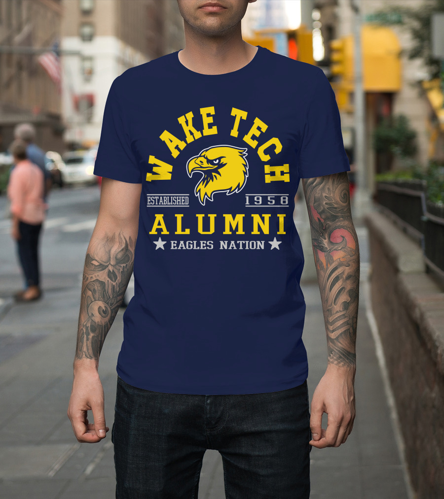 Wake Tech Alumni Eagles Nation Established 1958 T-Shirt