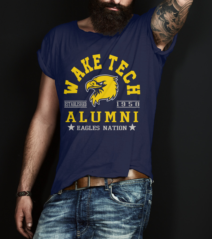 Wake Tech Alumni Eagles Nation Established 1958 T-Shirt