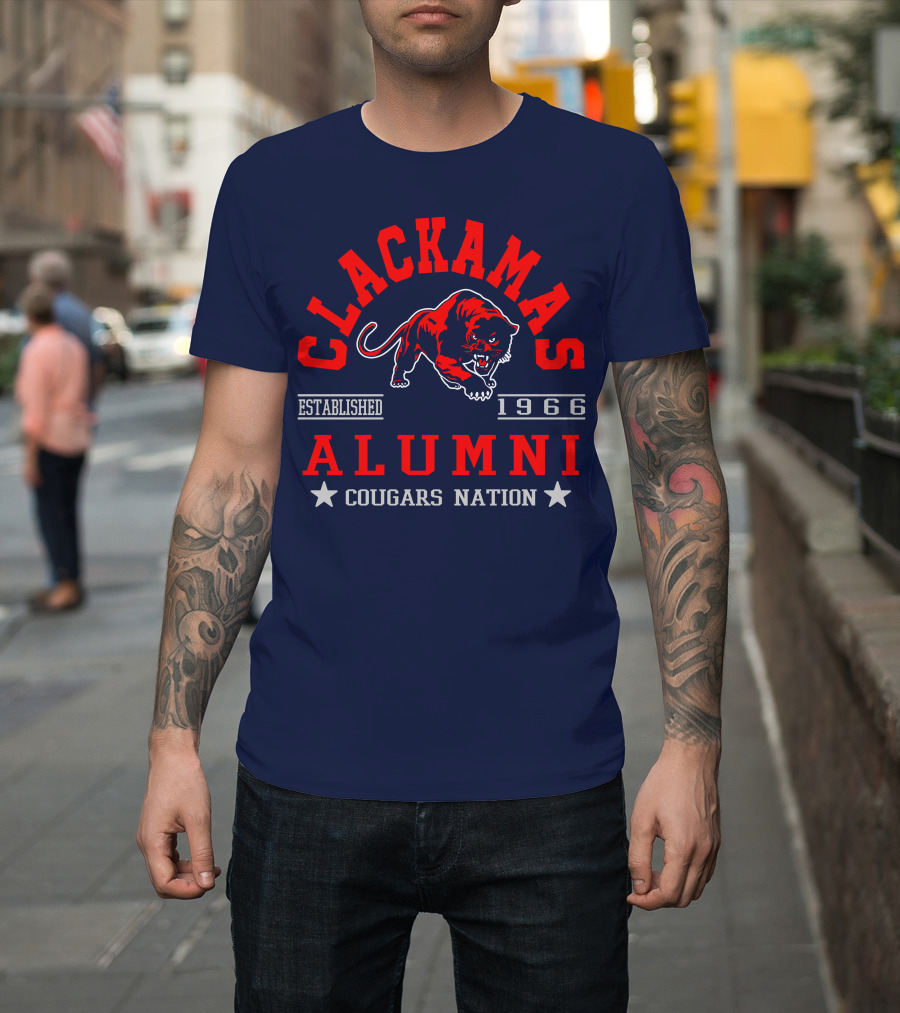 Clackamas Alumni Established 1966 Cougars Nation T-Shirt