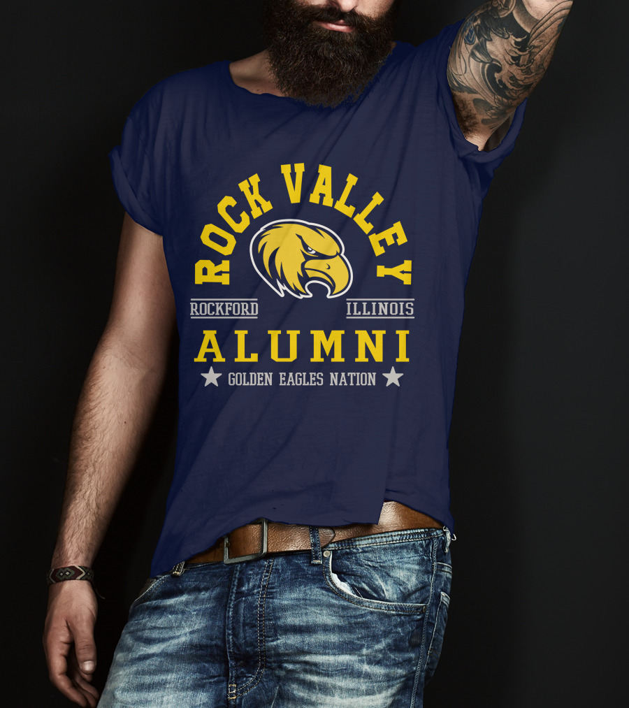 Rock Valley College Alumni Rockford Illinois Golden Eagles Nation T-Shirt