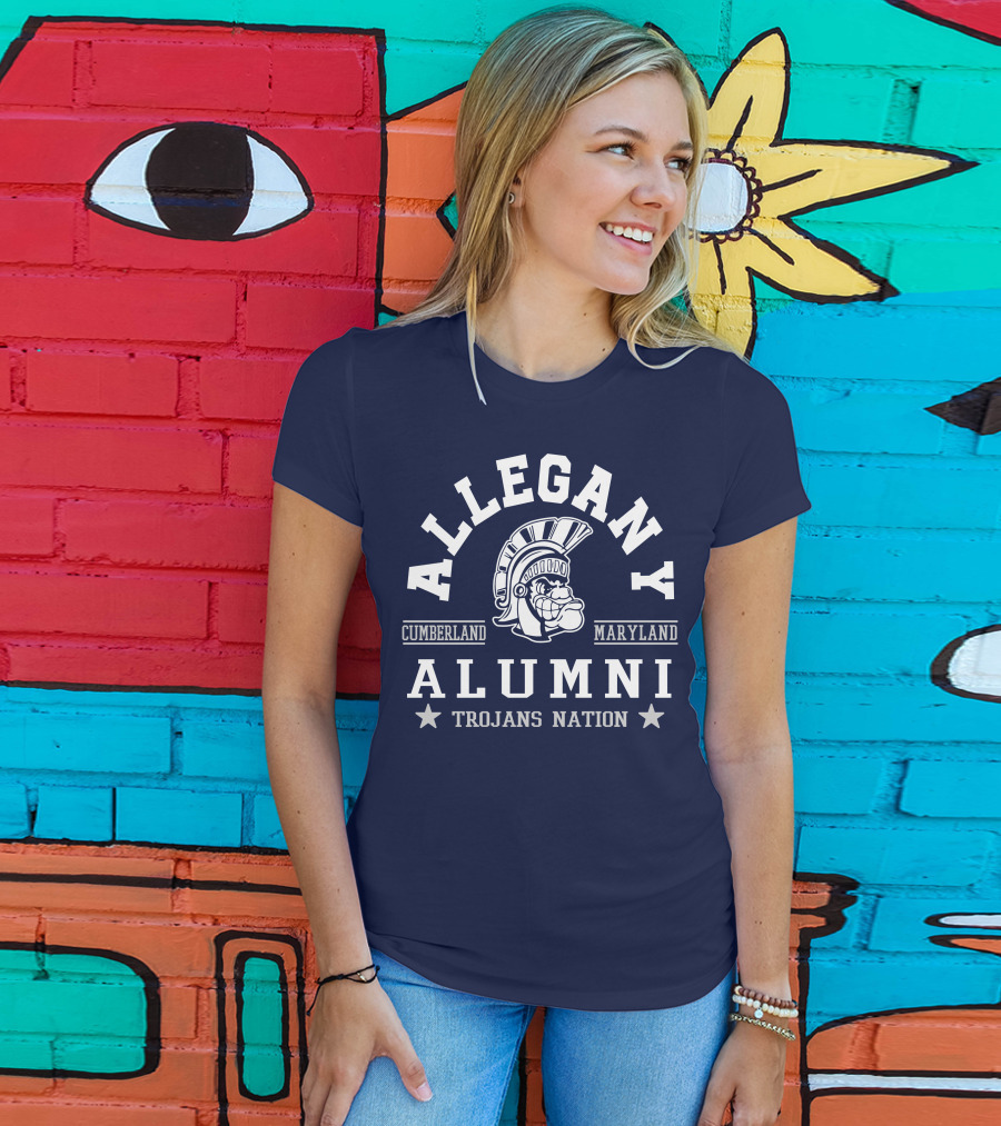 Allegany Cumberland Maryland Alumni Trojans Nation T-Shirt