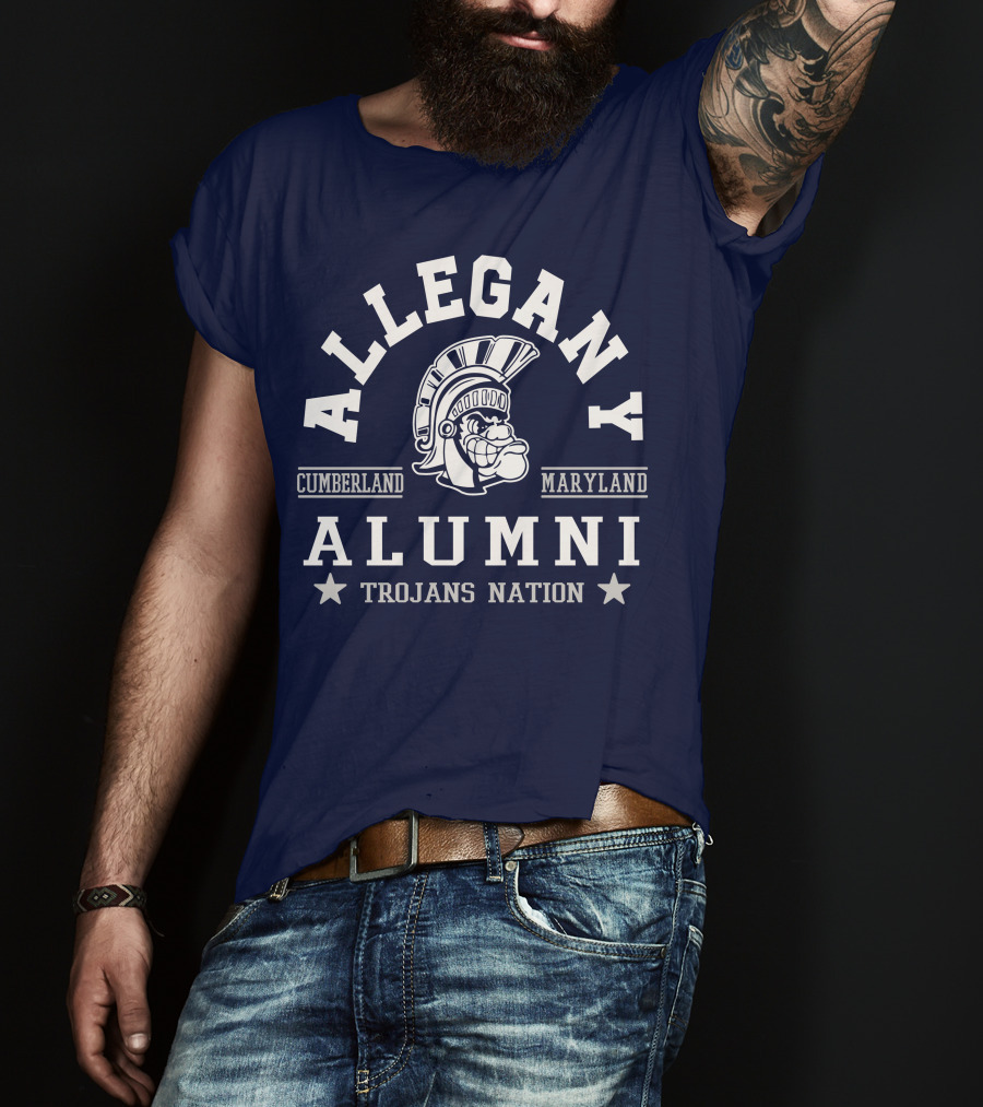Allegany Cumberland Maryland Alumni Trojans Nation T-Shirt