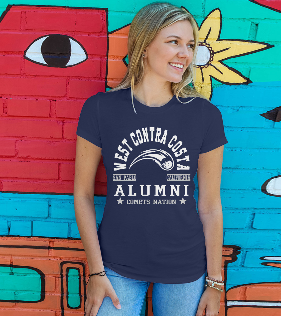 West Contra Costa San Pablo California Alumni Comets Nation T-Shirt