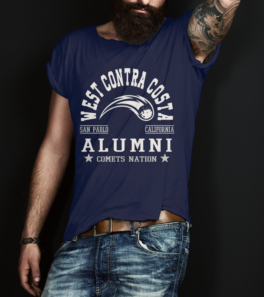 West Contra Costa San Pablo California Alumni Comets Nation T-Shirt
