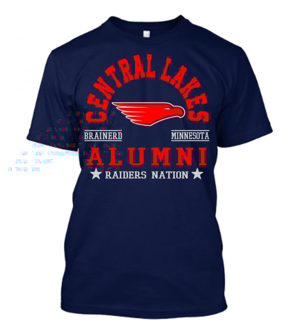 Central Lakes College Alumni Raiders Nation Brainerd Minnesota T-Shirt