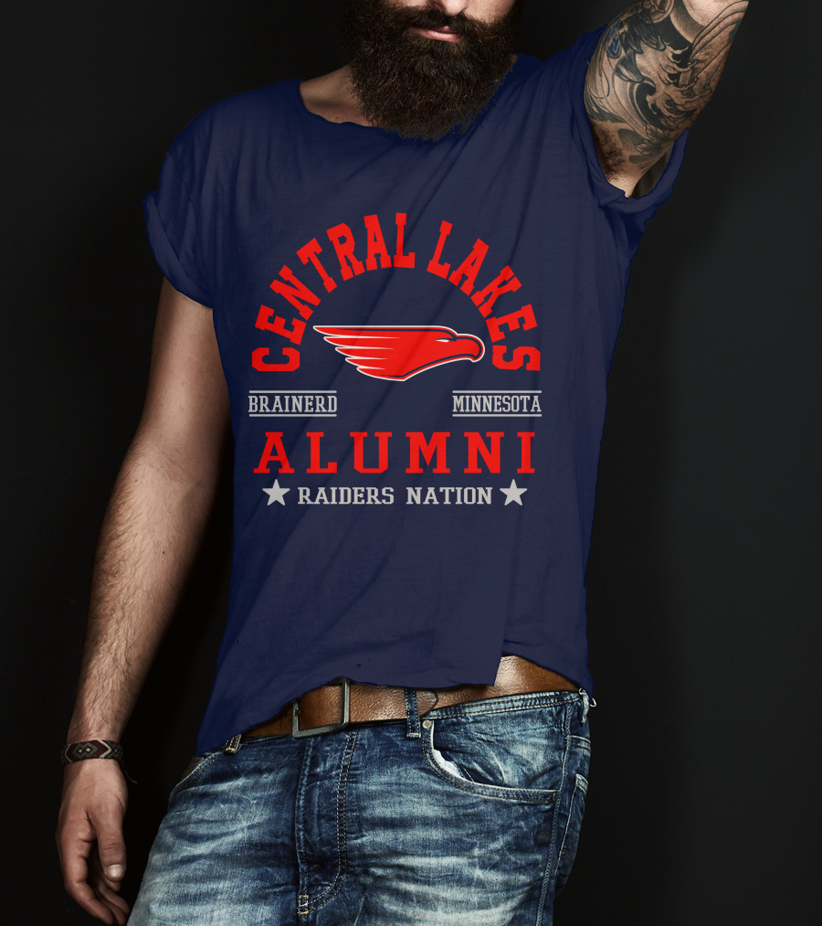 Central Lakes College Alumni Raiders Nation Brainerd Minnesota T-Shirt