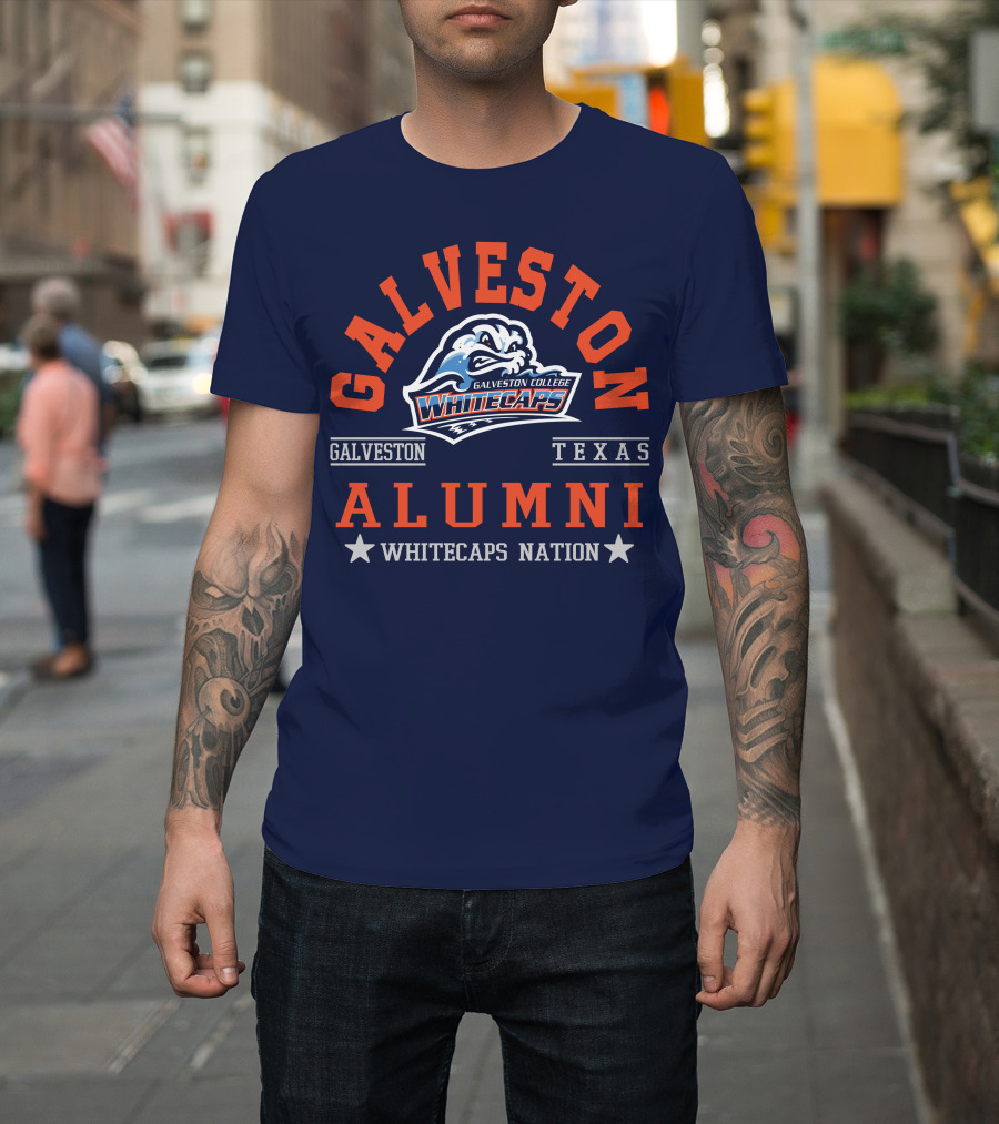 Galveston College Whitecaps Alumni Texas Whitecaps Nation T-Shirt
