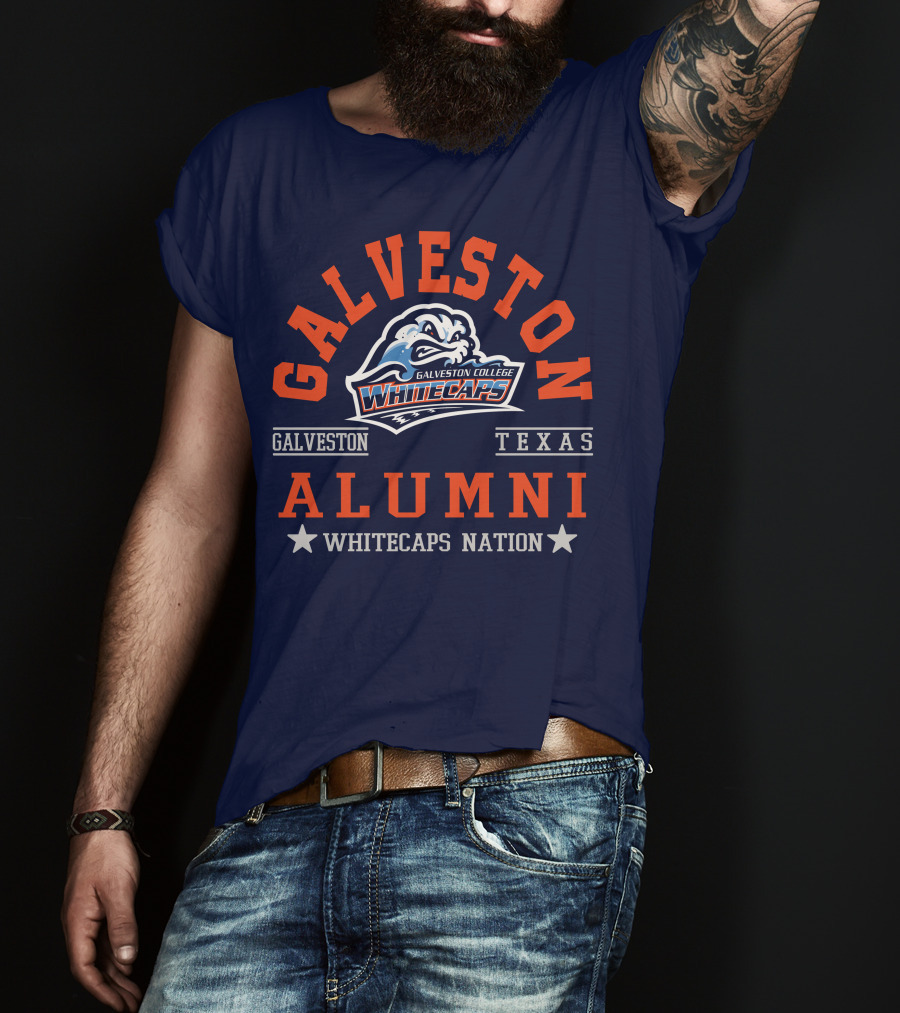 Galveston College Whitecaps Alumni Texas Whitecaps Nation T-Shirt