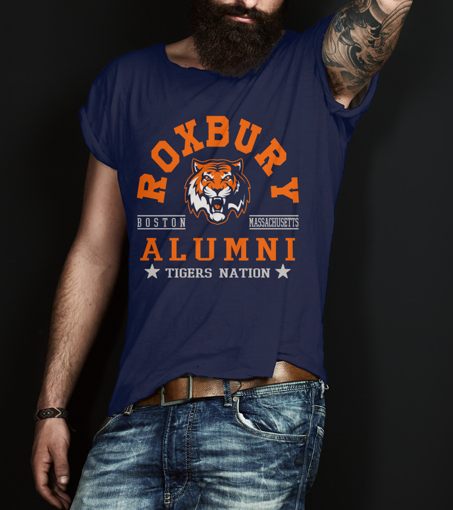 Roxbury Boston Massachusetts Alumni Tigers Nation T-Shirt