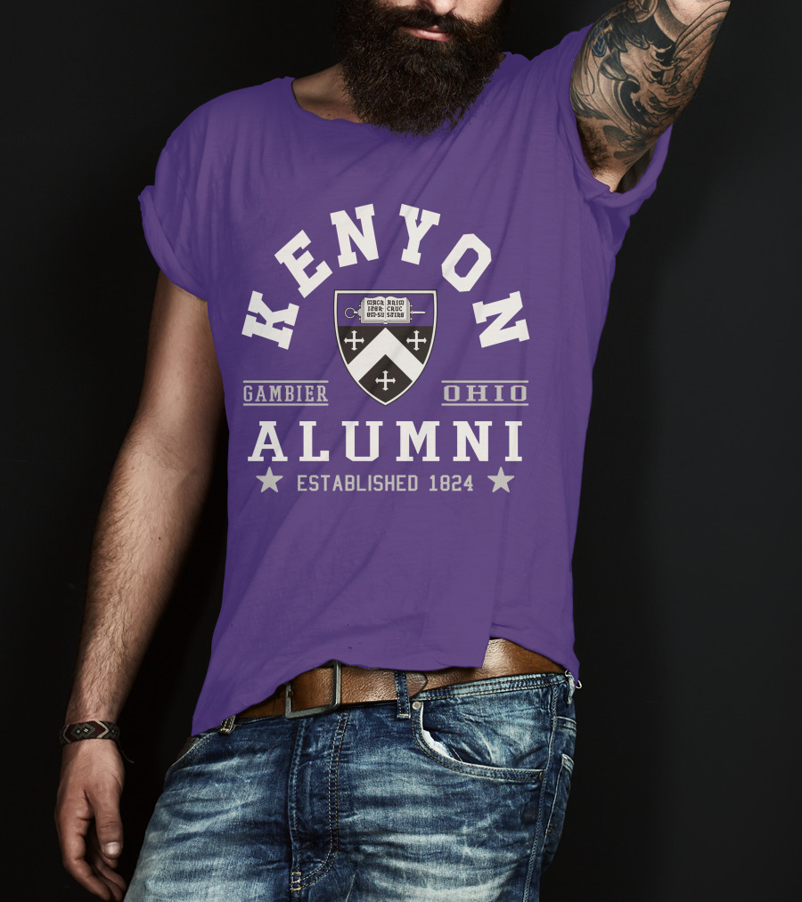 Kenyon College Alumni Gambier Ohio Established 1824 T-Shirt