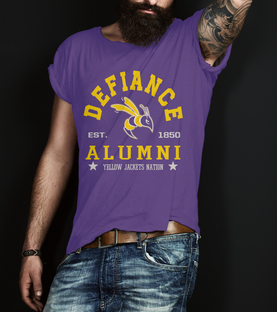 Defiance College Alumni Yellow Jackets Nation Est. 1850 T-Shirt