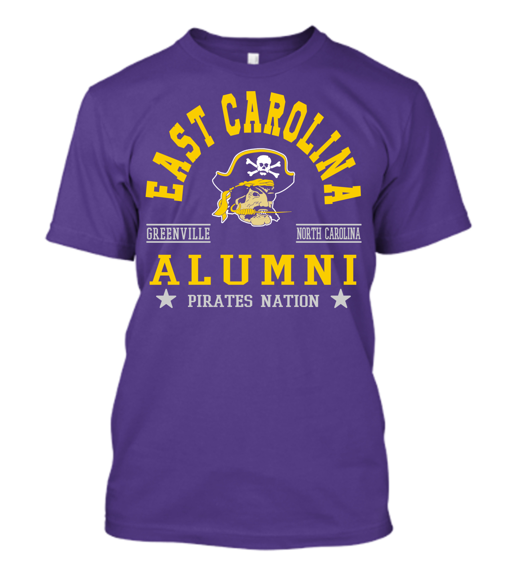 East Carolina Alumni Pirates Nation Greenville North Carolina T-Shirt