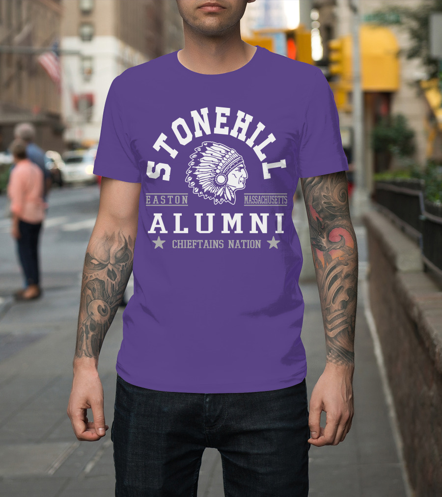 Stonehill Alumni Easton Massachusetts Chieftains Nation T-Shirt