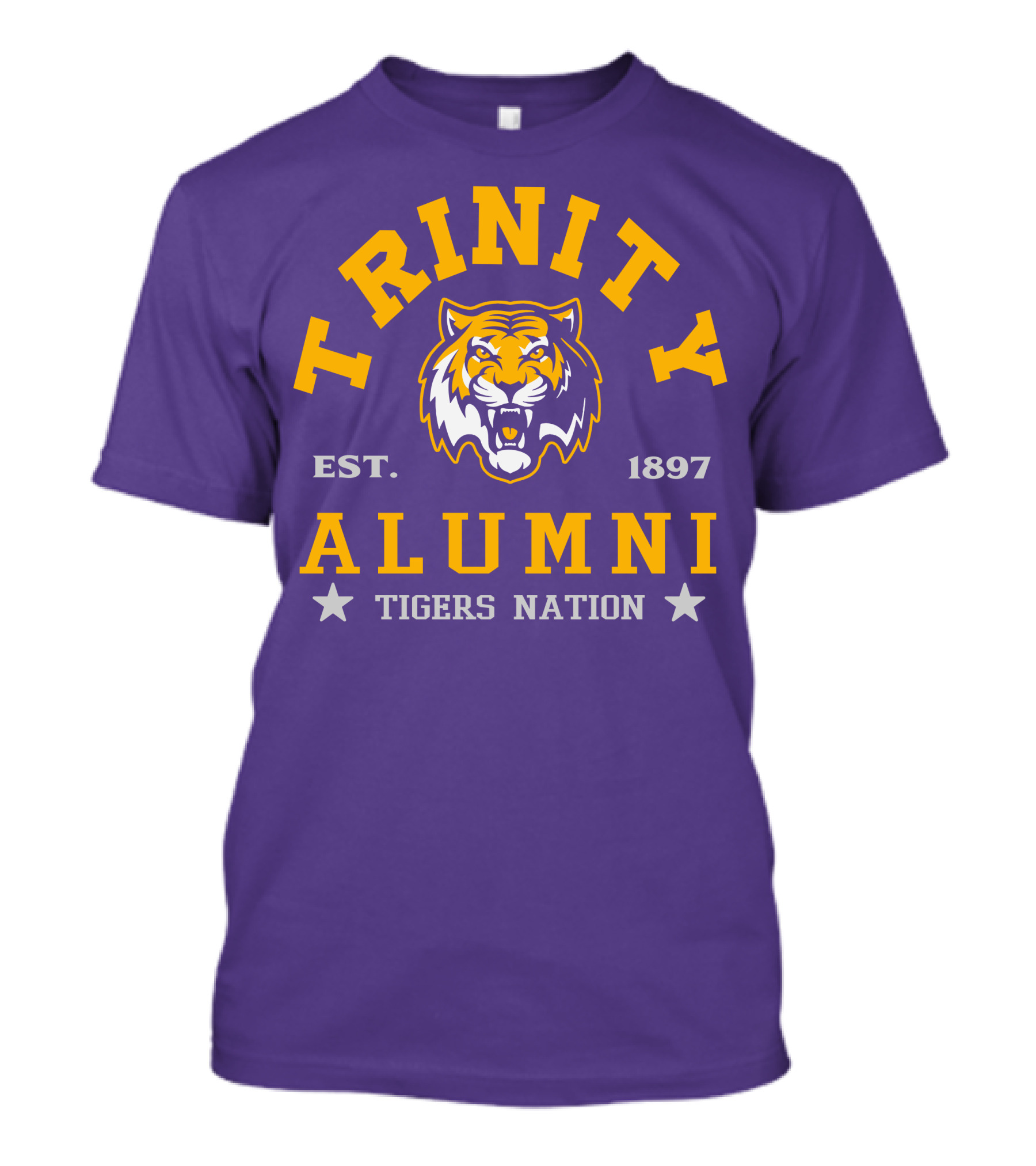 Trinity Alumni Tigers Nation Est. 1897 T-Shirt