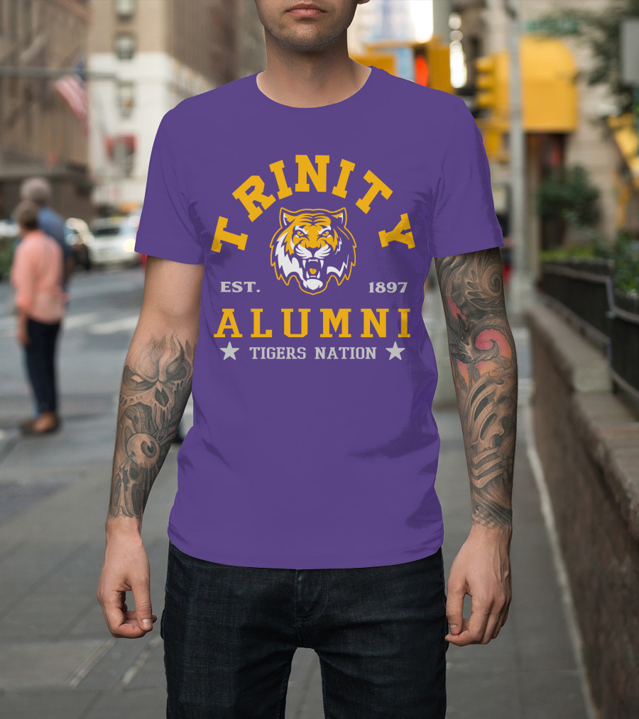 Trinity Alumni Tigers Nation Est. 1897 T-Shirt