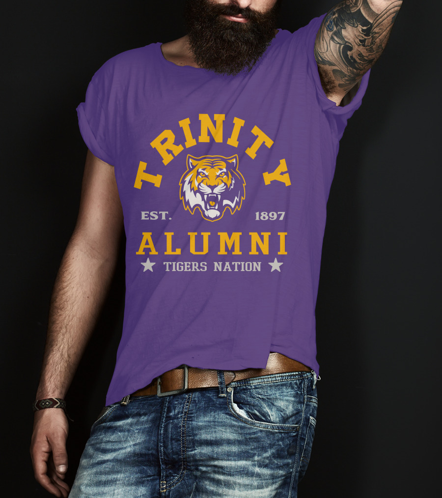 Trinity Alumni Tigers Nation Est. 1897 T-Shirt
