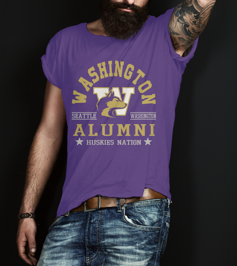 Washington Seattle Huskies Alumni Nation T-Shirt