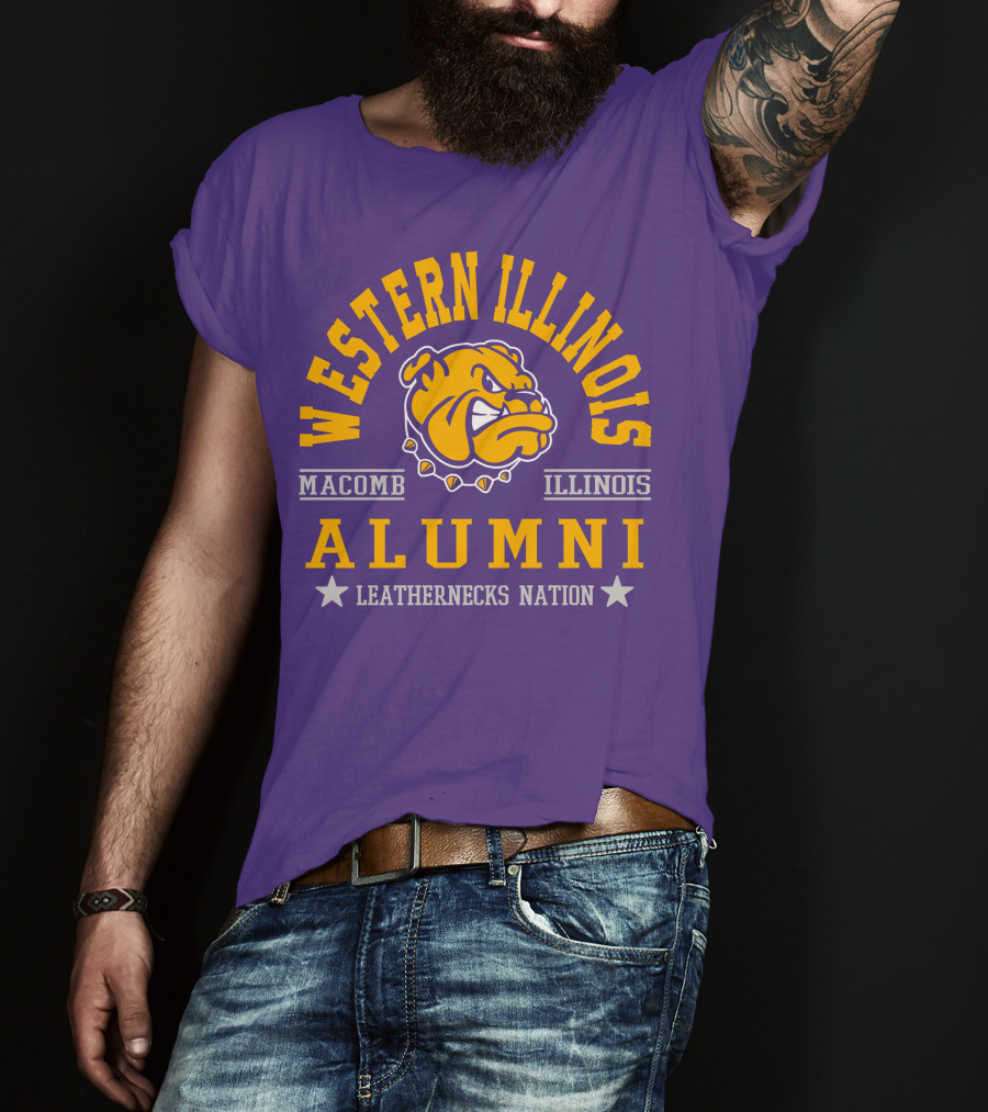 Western Illinois University Alumni Leathernecks Nation Macomb Illinois T-Shirt