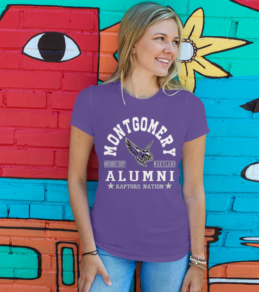 Montgomery County Maryland Alumni Raptors Nation T-Shirt