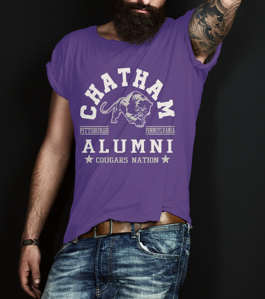 Chatham Pittsburgh Pennsylvania Alumni Cougars Nation T-Shirt