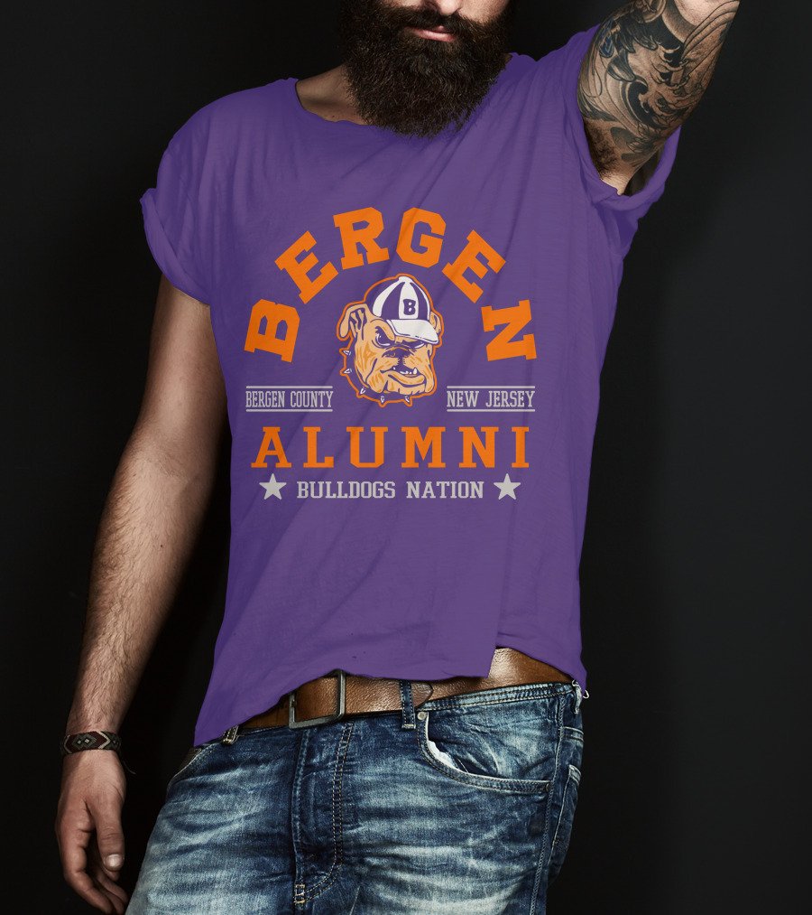 Bergen Alumni Bergen County New Jersey Bulldogs Nation T-Shirt