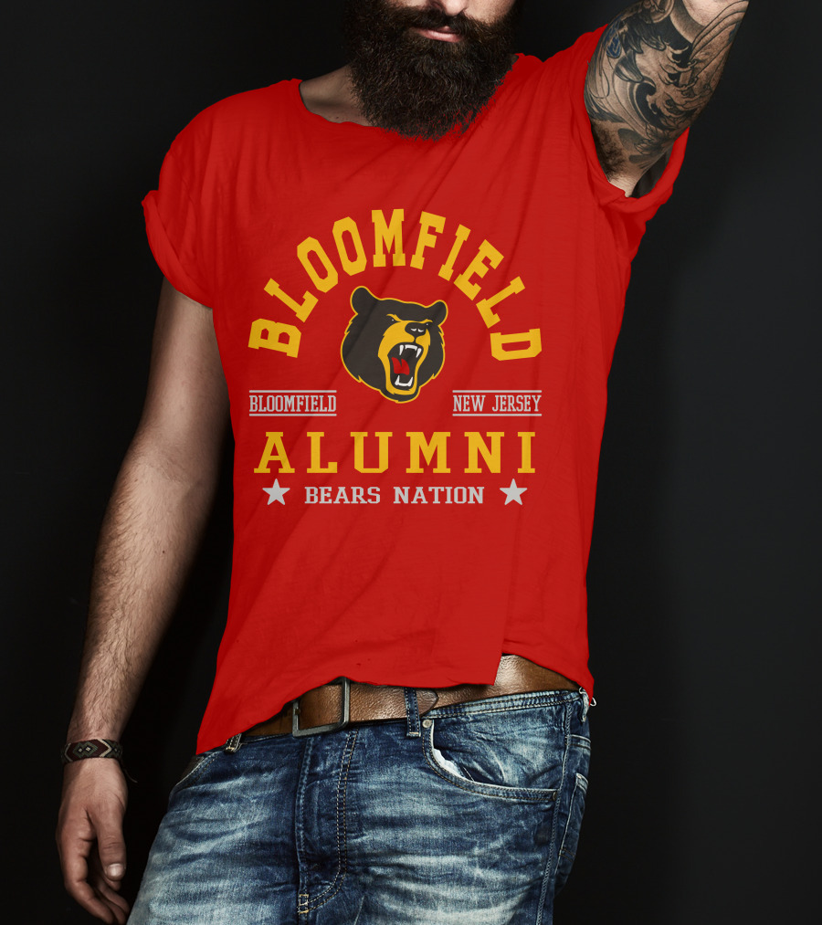 Bloomfield New Jersey Alumni Bears Nation T-Shirt